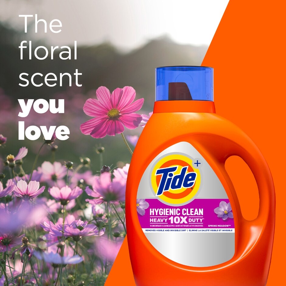 Tide Spring Meadow Liquid Laundry Detergent (Pack 1) - 44 Loads, 69fl