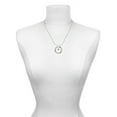 thumbnail image 3 of Delight Jewelry November - Yellow Crystal Bicone Gymnastics Mom Ring Charm Necklace, 18", 3 of 4