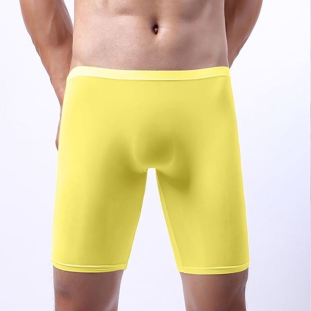Weiqiqre Underwear for Man Breathable Gradually Solid Color Flat Angle Love Low Waisted Pants Comfortable Boxers Deals for days