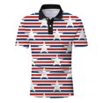 thumbnail image 3 of TOWED22 Golf Shirts for Men Polo Shirt for Men American Flag Shirt Patriotic Golf Shirt Golf Gifts(Blue,XL), 3 of 5