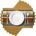 thumbnail image 1 of Canadian Linen Place Mats 9"x 6.5" Heat Resistant Easy to Clean Non Slip Waterproof Stain Resistant Placemat for Dining Table Set of 6pcs, Multi Color, 1 of 10