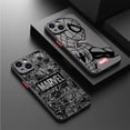 thumbnail image 2 of Funda para Apple iPhone 12 Mini 8 Plus 15 Pro 13 7 6S XS X XR SE 11 Pro 14 Pro Max cubierta dura PC de lujo Marvel Spiderman Ironman, 2 of 5