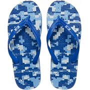 Showaflops Mens Antimicrobial Shower  Water Sandals for Pool, Beach, Dorm and Gym - Bold Print Collection