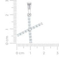 thumbnail image 2 of 925 Sterling Silver Unisex 0.54ct Moissanite Letter Name Personalized Monogram Initial X Alphabet Charm Pendant Necklace, 2 of 2