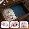 thumbnail image 4 of EeaseMX 24 bolas de madera de cedro útiles, repelentes de insectos naturales, color chocolate, 4 of 7