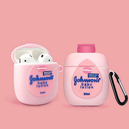 Pink Silicone Airpods Case, Alquar Cute Cartoon 3D Funny Character Designer Airpods Case for Girls Women, Fashion Stylish Cool Cover Airpod 2/1 Case Skin with Keychain -Baby Lotion Pink Silicone Airpods Case, Alquar Cute Cartoon 3D Funny Character Designer Airpods Case for Girls Women, Fashion Stylish Cool Cover Airpod 2/1 Case Skin with Keychain -Baby Lotion