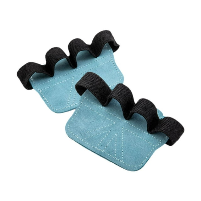 Levantando almohadillas de agarre transpirable Palm Guards para pull ups Menores de y negro