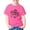 Hot Pink, variant on ibiyuan Girls Graphic Tees Size 10-12 Round Neck Short Sleeve Shirt for Girls Cute Print Basic Tee Loose Fit Kids Cotton Summer Top