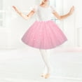 thumbnail image 2 of Girls Sparkling Star Tulle Skirt Ballet Dance Skorts 3 Layered Tulle Sequin Star Role-Playing Birthday Princess Party Girls, 2 of 9