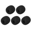5 PCS Foam Mic Cover Headset Microphone Windscreen Shield Protection 17mm Length for Headset Lapel Lavalier