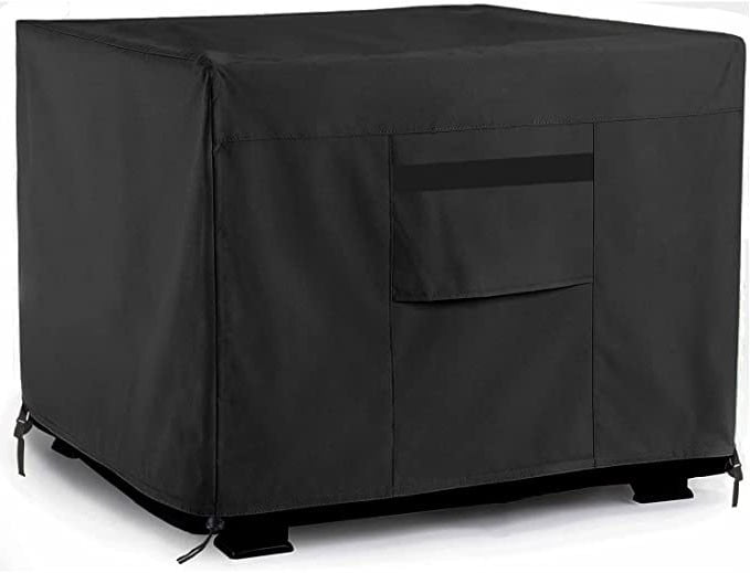 With PVC Coating Fire Pit Cover Square 30 inch Waterproof 420D Heavy Duty Square Patio Fire