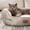 thumbnail image 6 of U By Bedsure Dog Bed for Small Dogs - Round Medium Cat Beds for Indoor Cats, Washable Pet Bed for Puppy and Kitten with Slip-Resistant Bottom, 25 Inches, Taupe, 6 of 9