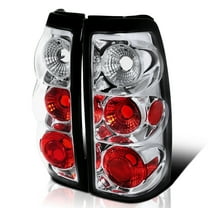 Spec-D Tuning Chrome Tail Lights Compatible with 2003-2006 Chevy Silverado 1500/1500HD/2500/2500HD, 2004-2006 Chevy Silverado 3500, 2007 Chevy Silverado Classic, Left   Right Pair Assembly