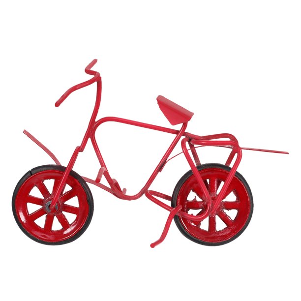 KAKOWELY Modelo de bicicleta para casa de muñecas, decoración, minimodelo de bicicleta, decoración de escritorio de oficina