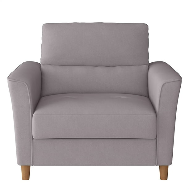 Corliving Georgia Light Gray Fabric, Light Grey Chair And A Half