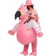 thumbnail image 4 of Disfraz inflable de flamenco rosa para Halloween, disfraz divertido para montar a caballo y abrazar fantasmas, 4 of 5