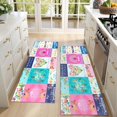thumbnail image 4 of Kitchen Rugs Sets Of 2,Pioneer Flower Floral Print Pattern Anti Fatigue Kitchen Mat Rugs Non Slip Washable,Decorative Kitchen Floor Mats for Kitchen,Sink,Laundry,17"X47", 4 of 5