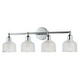thumbnail image 1 of Maxim 11324CLPC Hollow 4-Light Bath Vanity Wall Light, Polished Chrome, 1 of 3