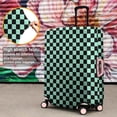 thumbnail image 4 of Black and Mint Green Checkerboard Pattern Luggage Cover Fashion Suitcase Cover Baggage Covers Fit 25-28 Inch Luggage (Go Travel), 4 of 4