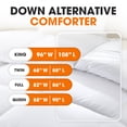 thumbnail image 3 of Cheer Collection  Luxury All Season White Down Alternative Comforter 96x108, 3 of 5