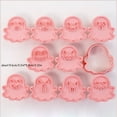 thumbnail image 5 of MOQIN 10 Piece Mini Halloween Cookie Cutters, 3d Ghost Raised Design Cookie Stamps, Cookie Cutter Set suitable for Frosting Decoration, Day of The Dead Decorations, 5 of 9