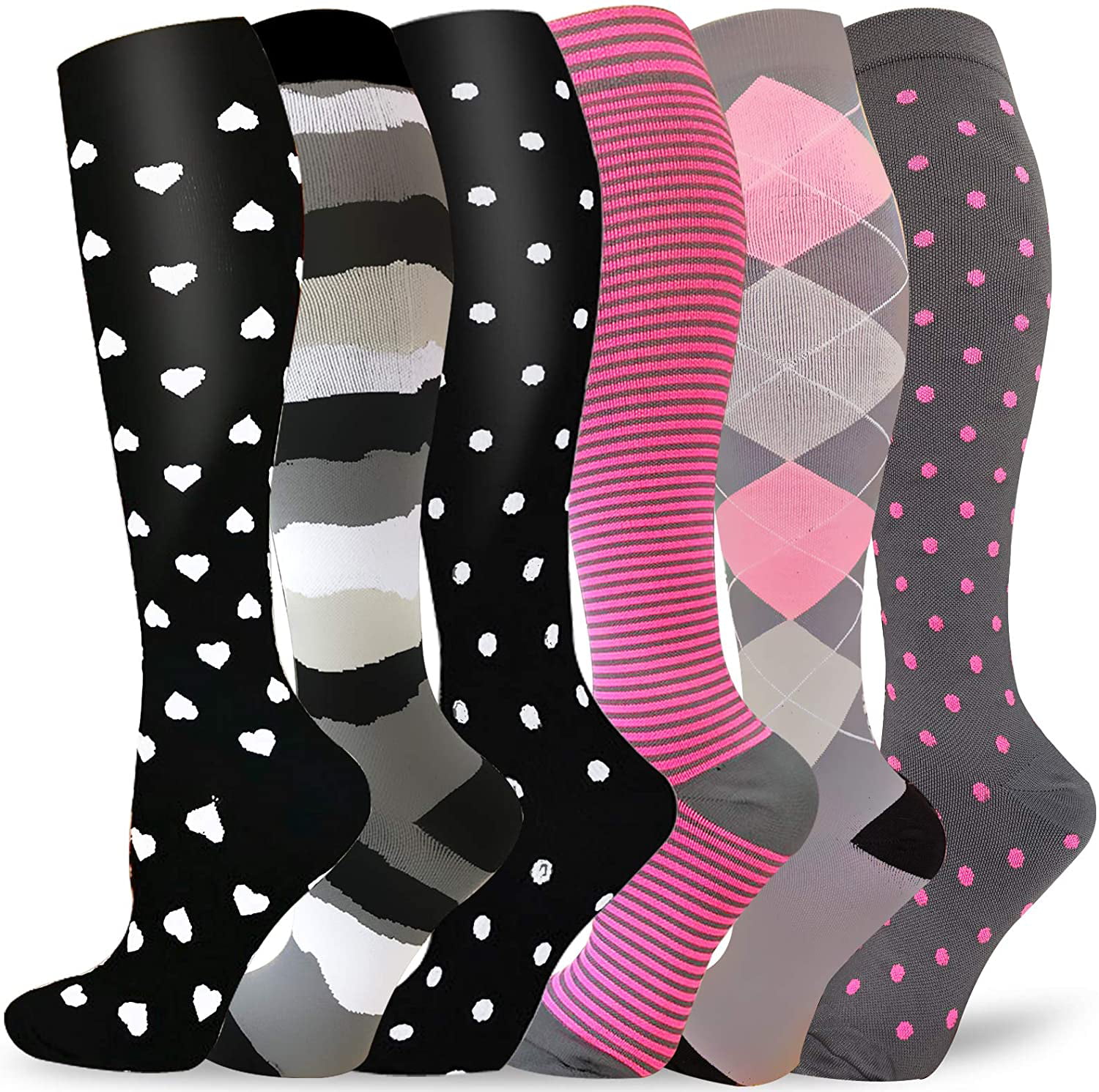 Graduated Medical Compression Socks for Women&Men 20-30mmhg Knee High Sock 