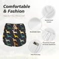 thumbnail image 4 of Gukieu Plaid Dachshund Print Women's Sports Shorts with Drawstring Elastic Waistband for Running, Yoga, Fitness-Medium, 4 of 7