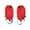 Red #0, variant on Waterproof Snow Gaiters for Hiking & Skiing | Nylon Short Mountaineering Shoe Covers | Sandproof Leg Protection | Red/Blue | 9.4 x 7.4 Inches | Pack of 2