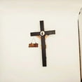 thumbnail image 7 of Eliaeconx Wall Crucifix, Catholic Christ Statue, Religious Home Decor, Realistic Cross Figure for Prayer Room, Church, Spiritual Display, Wood, 7 of 7