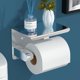 thumbnail image 4 of Wall-mounted toilet paper holder, toilet paper roll holder, toilet paper holder, paper hook, toilet paper holder (silver), 4 of 5