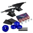 thumbnail image 2 of Cal 7 Skateboard Combo, 5.25" Black Trucks, 52mm 99A Wheels, Bearings/Hardware Set (Blue Wheels), 2 of 3