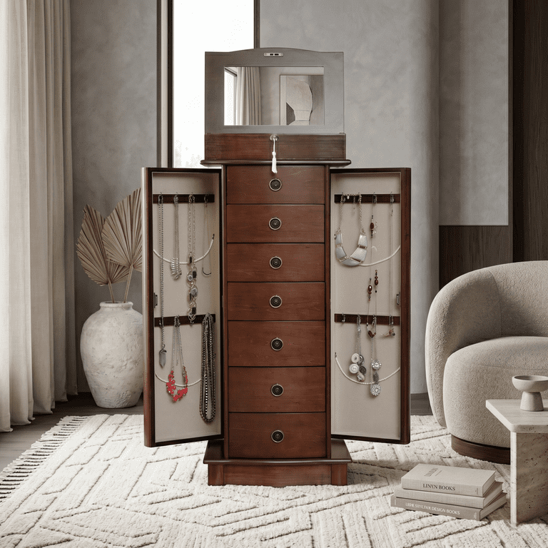 Hives and Honey Nora Traditional Jewelry Armoire with Locking