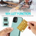 thumbnail image 5 of Dteck Back Wallet Phone Case for Apple iPhone 12 Mini 5.4" with ID & Credit Card Holder Slots Pockets Wallet Back Cover Stand Flip Folio Leather Cell Cases Women Men, Mint, 5 of 6