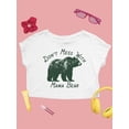 thumbnail image 2 of Don't Mess With Mama Bear Tee Crop Tee Women's, 2 of 4