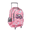 Pink, variant on Seastig Foldable Rolling Backpack 18 inch Double Handle Wheeled Backpack for Boys Girls Children Luggage Bag for Travel School Trip