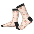 thumbnail image 2 of KLL Strawberries Print Cool Socks Men's Women's Crew Socks Funny Crazy Novelty Stockings, 2 of 7
