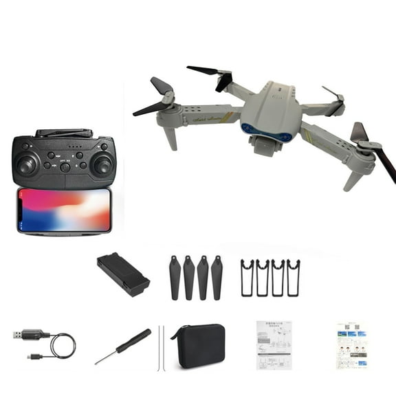 Gpaecead Black 4K Drone with Camera | Quadcopter Drones for Kids Drone for Adults, Beginner Drone and Pros | HD Pictures and Videos, Foldable, Silent Movement, Up to 31 MPH Best Gifts for Boys