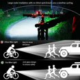 thumbnail image 4 of Led-fahrrad-frontlicht, Fahrrad-tachometer Mit 130-db-hupe, Wiederaufladbar Ber Usb, Starkes Licht Und Wasserdicht, Blau, 4 of 5