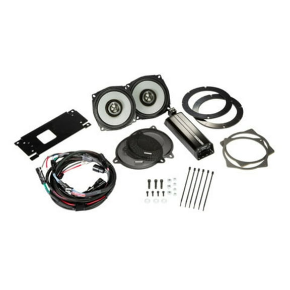 Kicker 46HDS144 6-1/2" Coaxial Speakers and 4-Channel Amplifier for Select 2014 and Up Harley-Davidson Motorcycles