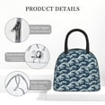 thumbnail image 4 of Haiem A Japanese Great Wave Printed Lunch Bag Women, Lunch Box Lunch Bag for Women, Small Leakproof Cute Lunch Tote Large Capacity Reusable Insulated Cooler Lunch Container, 4 of 6