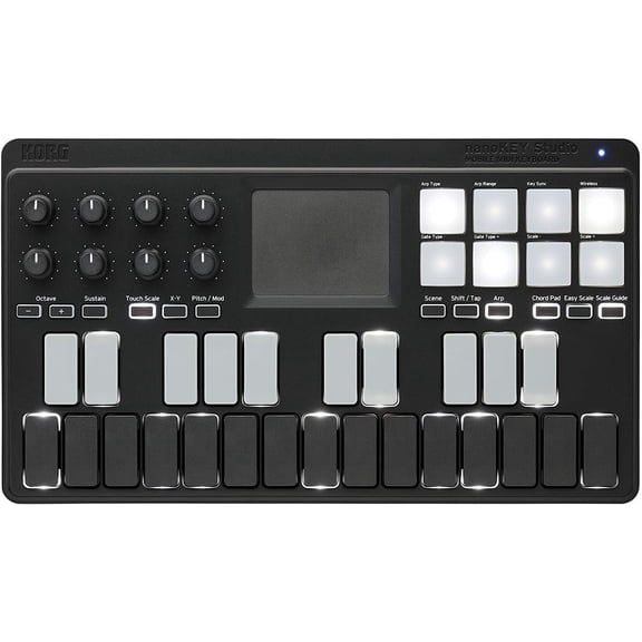 Korg NANOKEY-ST Lightweight Compact Design Nano Key Studio Midi Controller