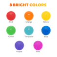 thumbnail image 2 of Mini Ball Pit Balls Playz de plástico blando, 50 unidades, con 8 colores, 2 of 9