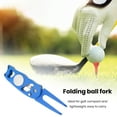 thumbnail image 3 of LJNYFDC Outil de Réparation de Divot Magnétique en Acier Inoxydable Outil de Réparation de Divot de Golf Support de Marqueur Magnétique Pliable Fourche en Métal Vert Outil Adapté aux Hommes et Femmes Golfeurs Durable et Pratique, 3 of 7
