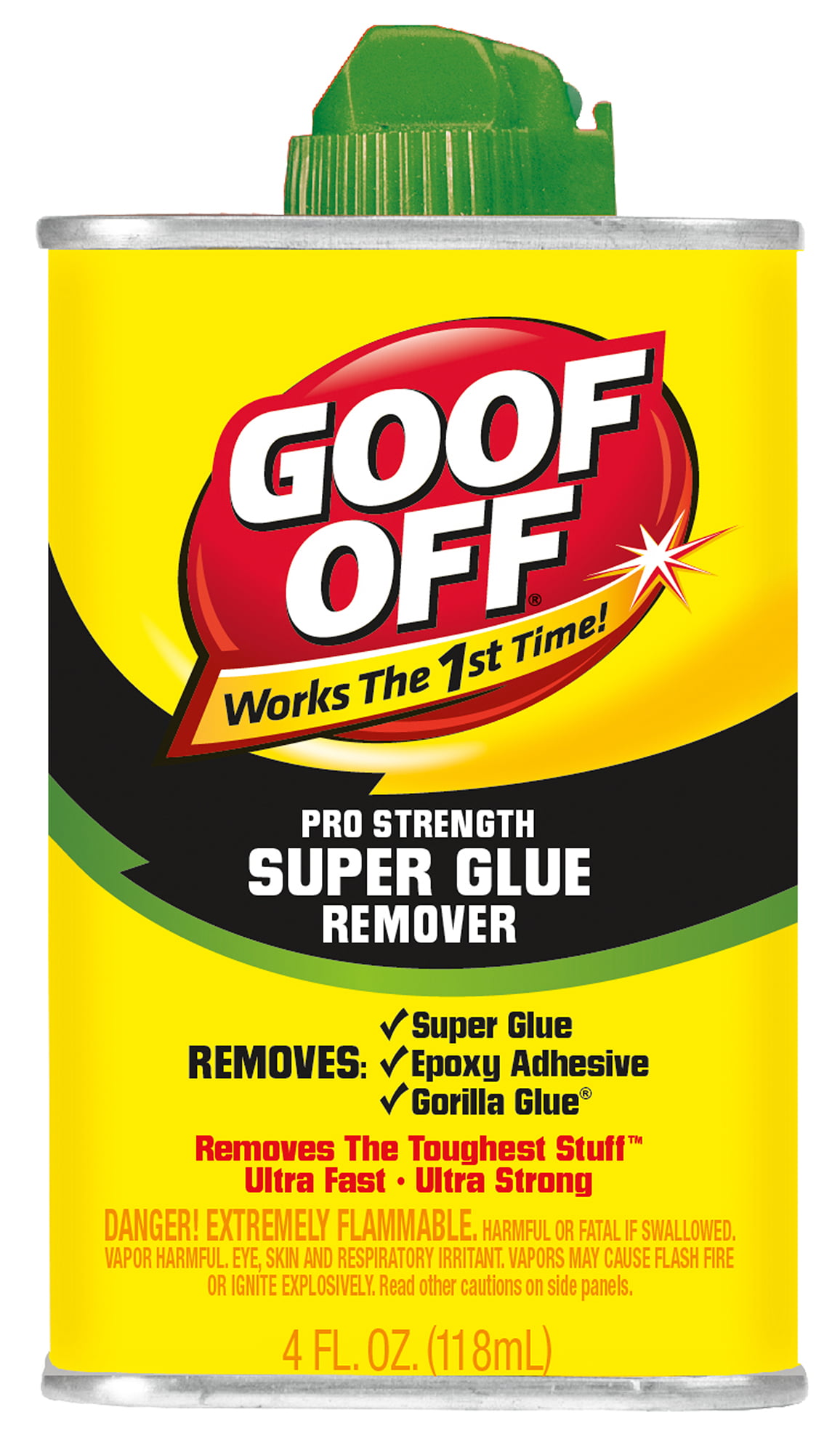 Goof Off Fg677 4 Oz Glue Remover Walmart Com Walmart Com