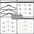 thumbnail image 4 of 60pc Clothes Hanger Connector Hooks, White Clothes Hanger Organizer Mini Space Saver Hangers Clothes Hanger Extender Cascading Connection Hooks for Wooden/Velvet/Metal/Plastic Hangers, 4 of 6