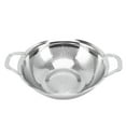 thumbnail image 1 of Stainless Steel Colander Multipurpose Mesh Strainer Baskets Fruit Vegetable Drain Basket with Handles for Kitchen Supply 25cm / 9.8in, 1 of 6