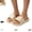 Khaki, variant on YOUYEDIAN Sandals for Women Summer Beach Fashion Buckle Deco Comfy Versatile Platform Waterproof Sandals Casual Breathable Open Toe Backless Flat Shoes