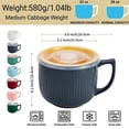 thumbnail image 3 of 32 oz Ceramic Soup Bowl with Handles – Microwaveable Ramen Bowl with Lid, Soup Cup, Suitable for Cereal, Oatmeal, Ramen, Instant Noodles, etc., with Lid., 3 of 8