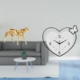 thumbnail image 2 of Escultura de con corazón dorado y reloj acrílico creativo, centro de mesa decorativo para oficina, hogar y estudio., 2 of 8