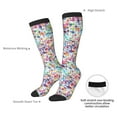 thumbnail image 5 of Picia Women Crew Soft Moisture-wicking Socks Colorful Watercolor Dots Pattern Design Cotton Socks, One Size fit All, 5 of 9